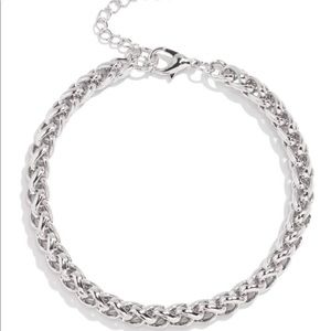 Misslola flex silver anklet - NWT